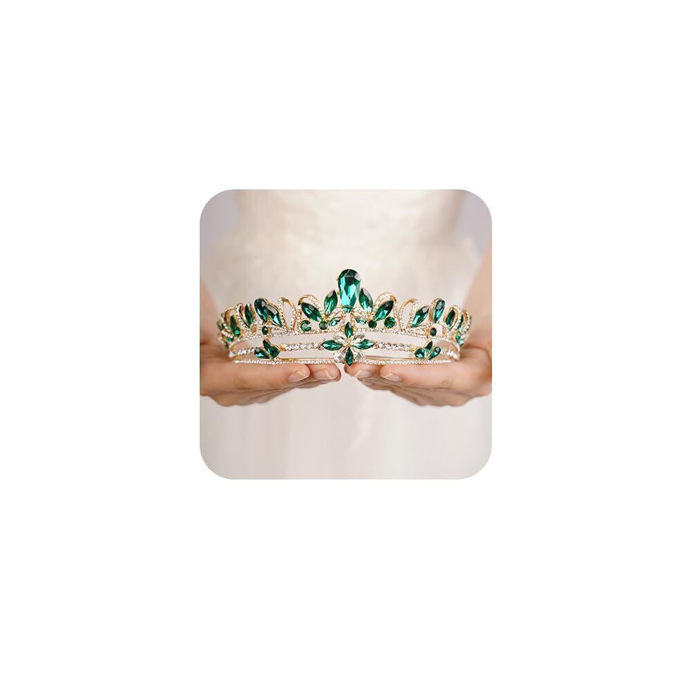 9727 Crystal Tiara and Crown Elegant Princess Crown for Party Wedding Tiara